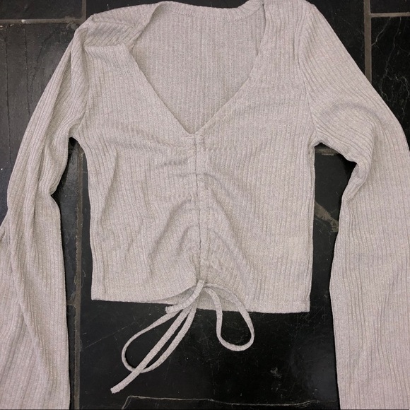 grey long sleeve cop top - Picture 4 of 4